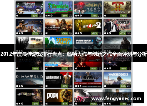 2012年度最佳游戏排行盘点：畅销大作与创新之作全面评测与分析